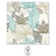 Flower Wide Leaves Leaf Napkin 20 pcs 33x33 cm FSC