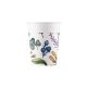 Flower Herbs paper cup set of 8, 200 ml