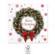 Christmas Merry Xmas Wreath i napkin 20 pcs 33x33 cm FSC