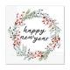 Happy New Year Wreath Happy New Year napkin 20 pcs 33x33 cm FSC