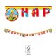 Fireman Rescue Happy Birthday Sign FSC 2m