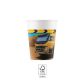 Construction Grabber paper cup 8 pcs 200 ml FSC