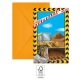 Construction Grabber party invitation 6 pcs FSC