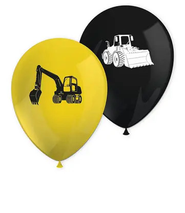 Construction Grabber balloon, 8 pcs