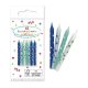 Happy Birthday Happy Birthday Blue, Blue Birthday Candle Set, 12-piece