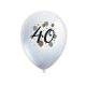 Happy Birthday Milestone Happy Birthday 40 balloon, set of 6, 11 inch (27.5 cm)