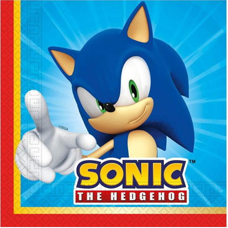 Sonic the Hedgehog Sega Napkin (20 pieces) 33x33 cm - Javoli Disney On