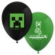 Minecraft Green balloon, 8 pcs