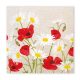 Flower Daisies Poppies napkin 20 pcs, 33x33 cm FSC