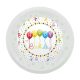 Happy Birthday Little Princess Happy Birthday Streamers micro premium plastic plate 21 cm