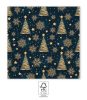 Christmas Gold Trees i napkin 20 pcs 33x33 cm