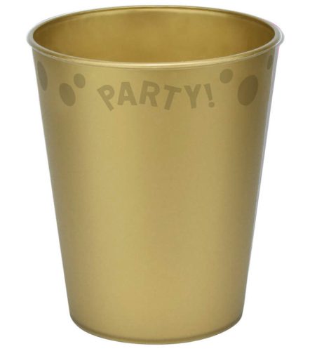 Party Gold Gold Micro Premium Plastic Cup 250 ml