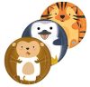 Animals Zoo paper plate 8 pcs 23 cm FSC