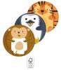 Animals Zoo paper plate 8 pcs 23 cm FSC