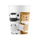 Animals Zoo paper cup 8 pcs 200 ml FSC