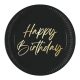 Happy Birthday Elegant Happy Birthday paper plate 8 pcs 23 cm FSC