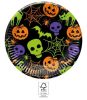 Halloween Happy paper plate 8 pcs 23 cm FSC