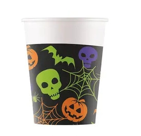 Halloween Happy paper cup 8 pcs 200 ml FSC