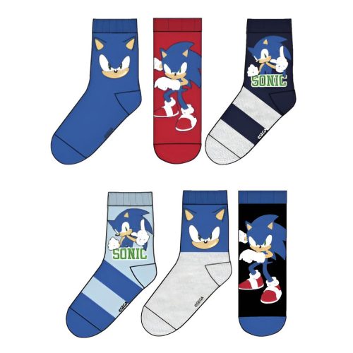 Sonic the Hedgehog Blue Sonic the Hedgehog Kids Socks 23-34