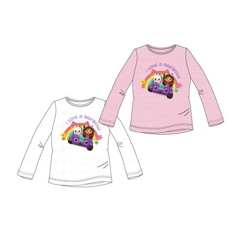 Gabby's Dollhouse Rainbow Kids' Long Sleeve T-shirt 3-8 years