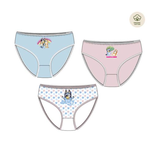 Bluey Love children's underwear, 3-piece panty set