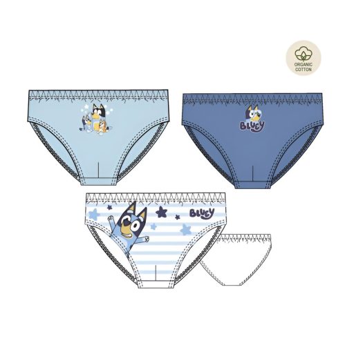 Bluey Star kids lingerie, underwear 3 pieces/pack