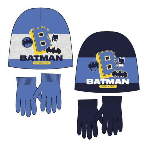 Batman Gotham City children's hat + glove set 52-54 cm