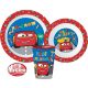 Disney Cars dinner set, micro plastic set, cup 260 ml