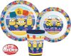 Minions dinnerware set, micro plastic set, with cup 260 ml