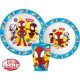 Spiderman dinner set, micro plastic set, with cup 260 ml