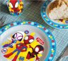 Spiderman dinner set, micro plastic set, with cup 260 ml