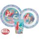 Disney Princess Ariel tableware set, micro plastic set, cup 260 ml