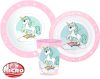 Unicorn Range dinner set, micro plastic set, with cup 260 ml