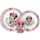 Disney Minnie  Spring dinner set, micro plastic set, cup 260 ml