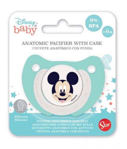 Disney Mickey  baby pacifier with play and sleep functions with case