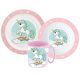 Unicorn Range tableware set, micro plastic set with mug 350 ml