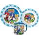 Sonic the Hedgehog dinner set, micro plastic set with mug 265 ml