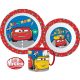 Disney Cars tableware set, micro plastic set with cup 265 ml