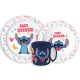 Disney Lilo and Stitch Palms Disney Lilo & Stitch Dinner Set, Microwave Safe Plastic Set with 265 ml Mug