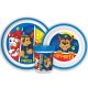 Paw Patrol Pup Power non-slip dinner set, micro plastic set