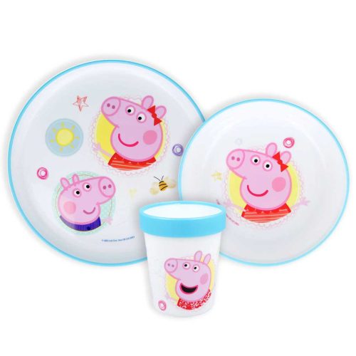 Peppa Pig Core non-slip dinnerware set, micro plastic set