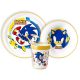 Sonic a sündisznó non-slip dining set, micro plastic set