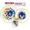 Sonic a sündisznó non-slip dining set, micro plastic set