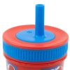 Spiderman Grid silicone straw cup 420 ml