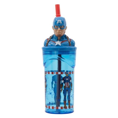 Avengers Invincible Force 3D Figurine Tumbler with Straw 360 ml