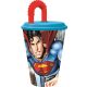 Superman Savior Straw Cup, Plastic 430 ml