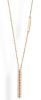 Victoria White Stone Rose Gold Colored Necklace