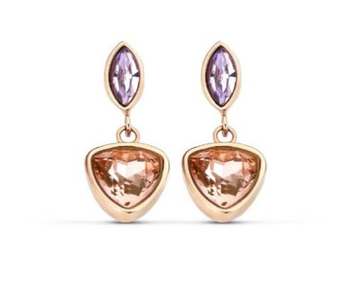 Victoria Rose Gold Colored Gemstone Earrings