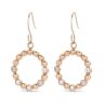 Victoria Rose gold hoop earrings