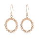 Victoria Rose gold hoop earrings